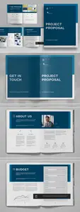 Blue Project Proposal Brochure KBQPR2W