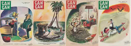 Can Can Año I núm. 4,  Año II  núm. 74, 77, 79