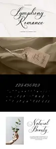 Symphony Romance Modern Caligraphy Font Q9QA5M6