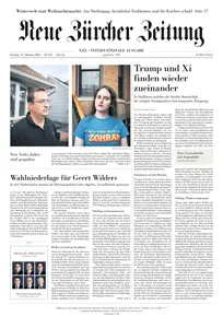 Neue Zurcher Zeitung International - 31 Oktober 2025
