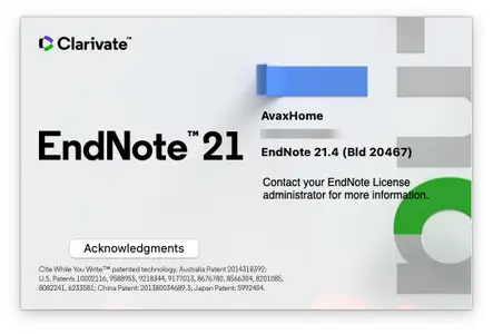 EndNote 21.4 Build 20467 macOS