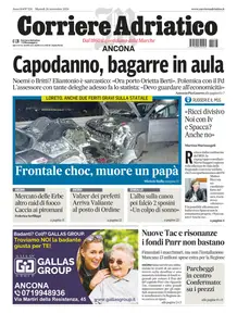 Corriere Adriatico Ancona - 26 Novembre 2024