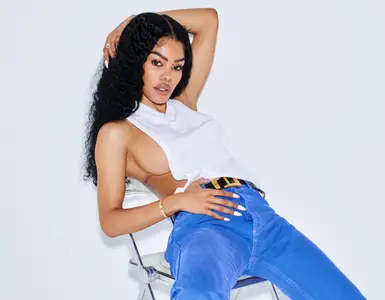 Teyana Taylor by Carin Backoff for ELLE US December 2025 / January 2026