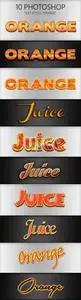 GraphicRiver - 10 Orange Photoshop Styles 6029493