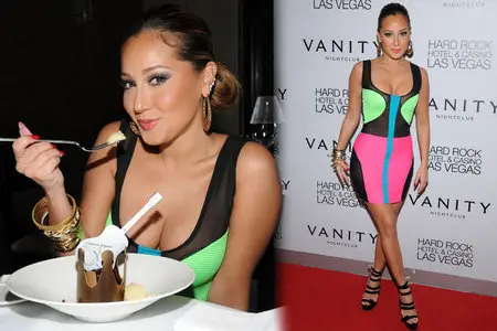 Adrienne Bailon - Celebrates her 28th birthday at Vanity nightclub in Las Vegas November 11, 2011