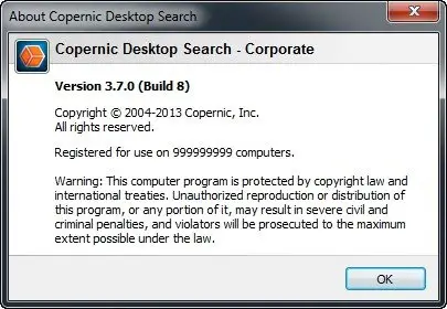 Copernic Desktop Search Corporate 3.7.0 Build 8