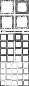 Vectors - Ornamental Rectangular Frames 2