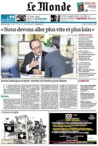 Le Monde du Jeudi, 21. Août 2014