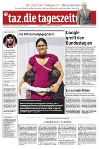 Tageszeitung TAZ vom 28 November 2012