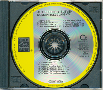Art Pepper & Eleven - Modern Jazz Classics (1959) (Remastered 1991)