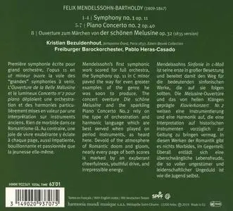 Kristian Bezuidenhout, Pablo Heras-Casado, Freiburger Barockorcheste - Mendelssohn: Piano Concerto No. 2, Symphony No. 1 (2019)