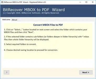 BitRecover MBOX to PDF Wizard 8.7
