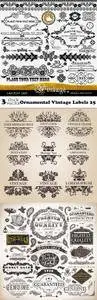 Vectors - Ornamental Vintage Labels 25