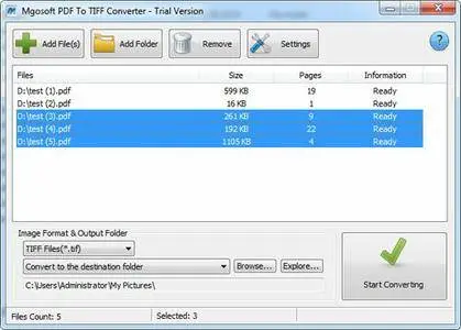 Mgosoft PDF To TIFF Converter 11.4.0