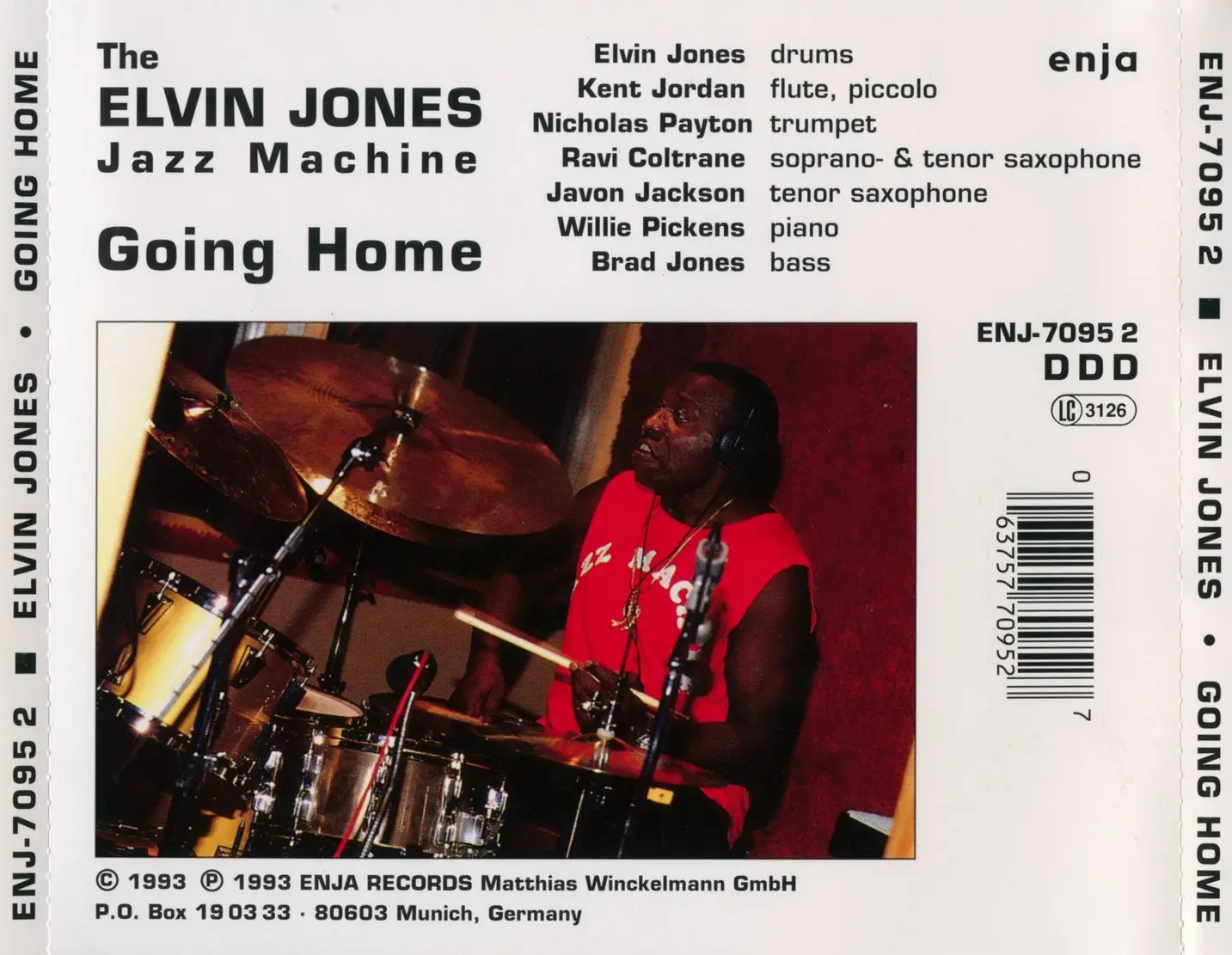 Elvin Jones - Going Home (1993) {Enja ENJ-7095 2}