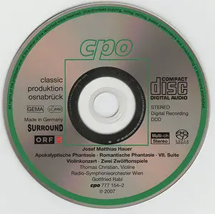 Josef Matthias Hauer - Violin Concerto, Apokalyptische & Romantische Phantasie (2007) {Hybrid-SACD // EAC Rip} 