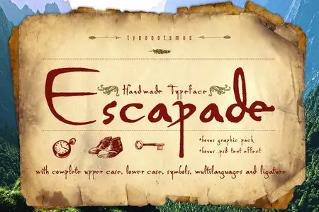 Escapade Typeface + Bonus