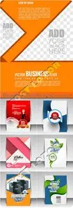 Business flyer brochure booklet or magazine cover vector 4