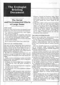 Resurgence & Ecologist - Briefing Document (Vol 14 No 5/6 - June/July 1984)