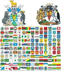 Huge Flags and Arms All Countries