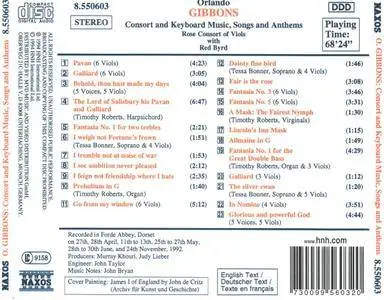 Rose Consort of Viols - Gibbons: Consort and Keyboard Music; Songs and Anthems (1994)