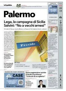 la Repubblica Palermo - 2 Settembre 2018
