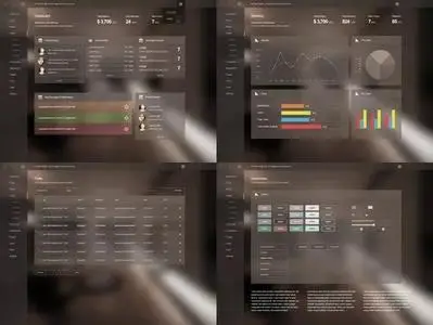 Admin Panel Website PSD Templates