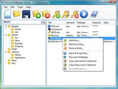 Kristanix Software Password Manager Deluxe v3.825