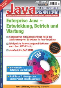 Java Spektrum Magazin für professionelle Entwicklung und Integration Februar März No 01 2015