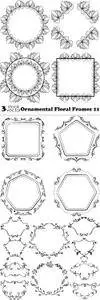 Vectors - Ornamental Floral Frames 11