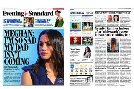 London Evening Standard – May 17, 2018