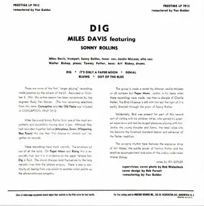 Miles Davis featuring Sonny Rollins - Dig (1951) {OJC Remasters Complete Series rel 2010, item 14of33}