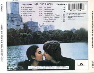 John Lennon & Yoko Ono - Milk And Honey (1984)