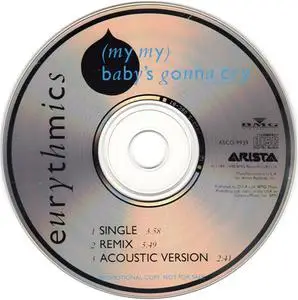 Eurythmics - (My My) Baby's Gonna Cry (US promo CD5) (1990) {Arista}