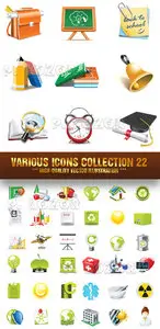 Stock Vector - Various Icons Collection 22