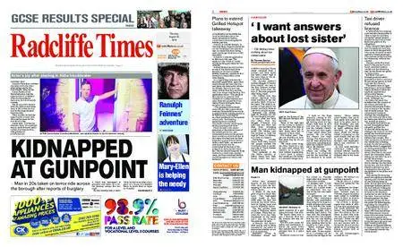 Radcliffe Times – August 30, 2018