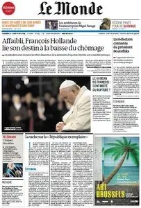 Le Monde du Dimanche/Lundi, 20./21. Avril 2014
