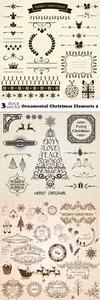 Vectors - Ornamental Christmas Elements 2