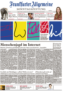 Frankfurter Allgemeine Zeitung am Sonntag, 12. April 2015