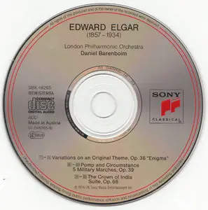 Elgar - Enigma Variations, Pomp and Circumstance Marches, Crown of India [Sony Classsical SBK 48 265] {Europe 1992}