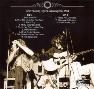 Led Zeppelin - Oxford Blues (2CD) (2012) {The Godfatherecords box}