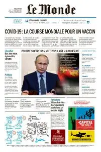 Le Monde du Jeudi 25 Juin 2020