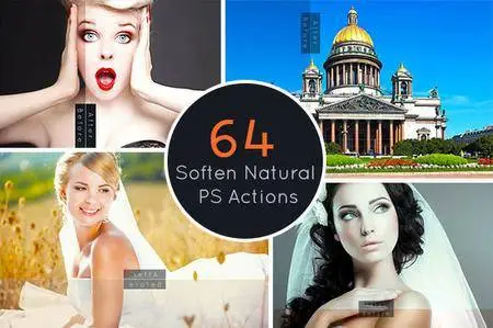 CreativeMarket - 64 Soften Natural PS Action