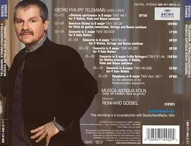Reinhard Goebel, Musica Antiqua Köln - Georg Philipp Telemann: Sinfonia spirituosa (2002)