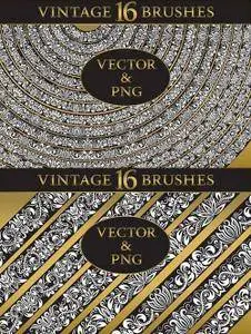 Vectors - Vintage Floral Brushes