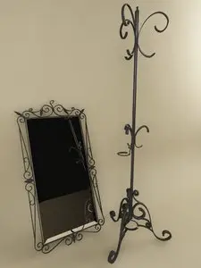 3D models of peg and mirror