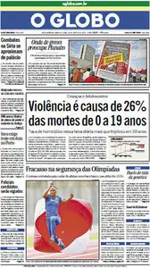 Jornal O Globo - 18 de julho de 2012 - Quarta