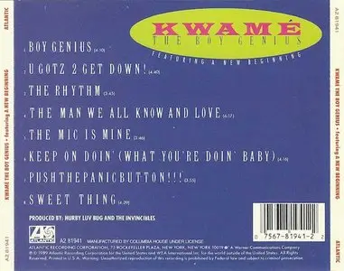 Kwamé Featuring A New Beginning - The Boy Genius (1989)