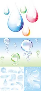 Bubbles & Drops Vector