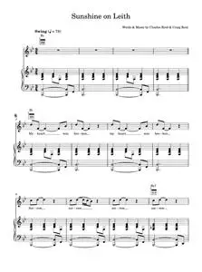 Sunshine on leith - The Proclaimers (Piano-Vocal-Guitar (Piano Accompaniment))